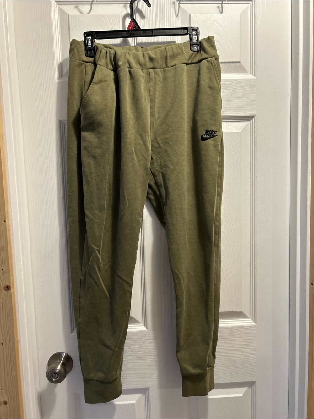 Nike Olive Green Fleece Joggers
